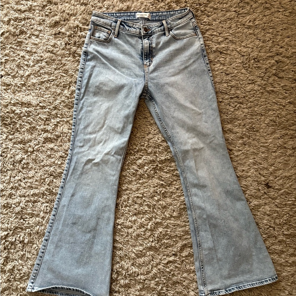 Abercrombie & Fitch - Light Blue Flared Women Jeans